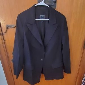 Eloquii Premier Bi-Stretch Work Blazer, Black, Size 18